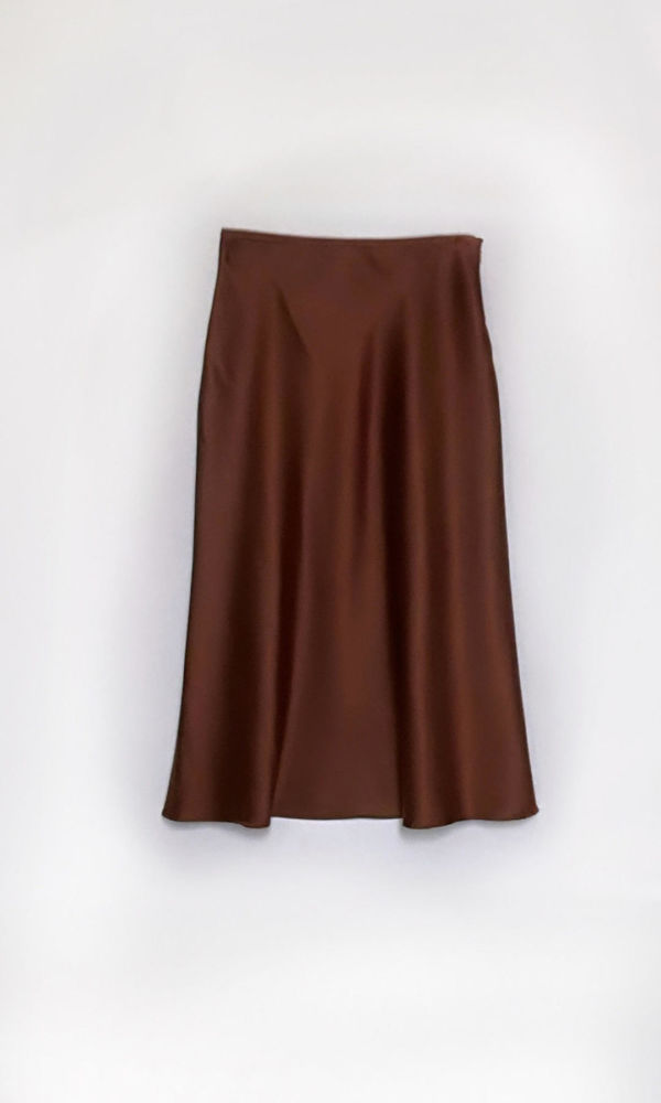 Cinnamon Silk Skirt